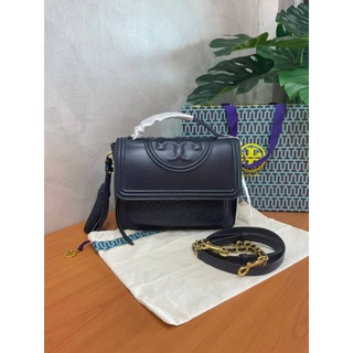 Tory Burch Fleming Satchel Bag รุ่น 45147 สี Royal Navy