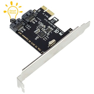 ◤☺◥PCIe PCI Express to SATA3.0 2-Port SATA III 6G Expansion Controller Card Adapter