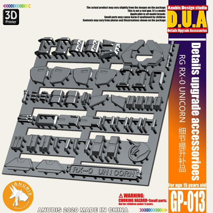 Anubis Studio GP-013 Detail Up Part for RG Unicorn Gundam