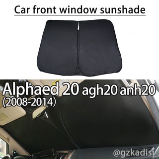 ม่านบังแดด แบบพับได้ สําหรับติดหน้าต่างรถยนต์  alphaed 20 vellfire 20 agh20 anh20 (2008-2014)