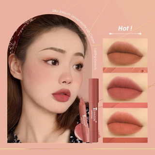 ลิปสติก เนื้อแมตต์ กันน้ํา ติดทนนาน / ลิปสติกเนื้อลิขวิด ไม่จางหาย เนื้อแมตต์