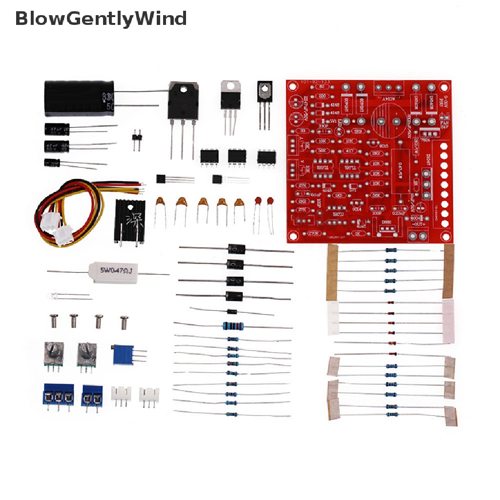 BlowGentlyWind 0-30V 2mA-3A DC Regulated Power Supply DIY Kit Protection Voltage Regulator Set BGW #5