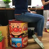 ออมสินยักษ์ ลายน่ารักถังเก็บเงิน นั่งได้ ล๊อคได้