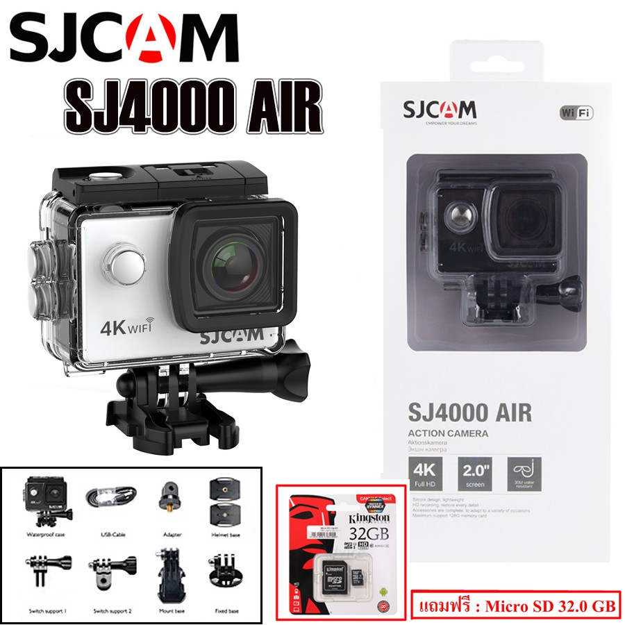 SJCAM SJ4000 AIR 4K WIFI Action Camera กล้องกันน้ำ ของแท้ - Fotoconner ...