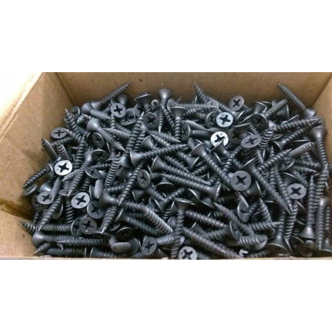 GYPSUM SCREWS 8X3 (7 CM) BLACK GIBSUN SCREWS SINGLE / DRYWALL SCREWS