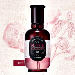 (ส่งฟรี/ของแท้) Skinfood Black Pomegranate Energy Toner 150 ml. โทนเนอร์ทับทิม