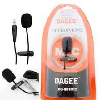 ไมค์หนีบปกเสื้อ DAGEE DG-001 Mini Clip-on Microphone (Black)