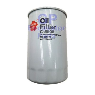 MITSUBISHI/KOBELCO กรองน้ํามันเครื่อง/Pineapis Hitam SAKURA ยี่ห้อ(C-58808/T-731/ME088532/2451U343-1