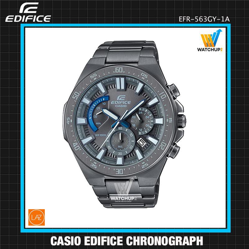 นาฬิกา Casio Edifice Chronograph นาฬิกาข้อมือผู้ชาย สายแสตนเลส รุ่น EFR-563 EFR-563DC EFR-563GY EFR-563DC-1 EFR-563GY-1