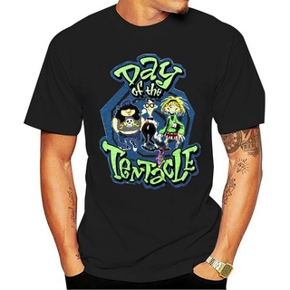 เสื้อยืดลําลอง แขนสั้น คอกลม พิมพ์ลายการ์ตูน Day Of The Tentacle สําหรับผู้ชาย