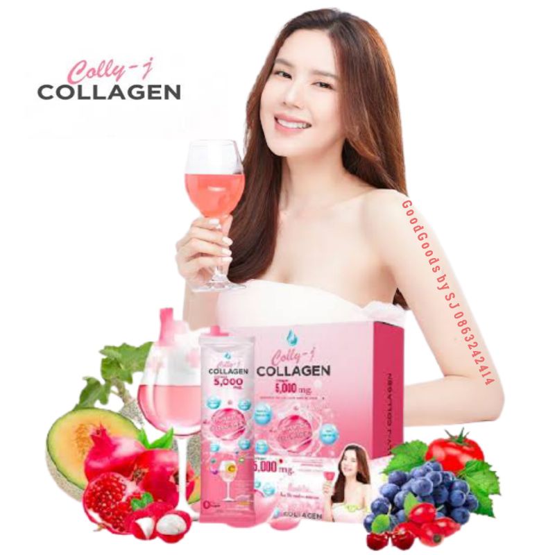 Colly J ใหม่แท้ คอลลี่ เจ ผิว ผม เล็บ สุขภาพ คอลลาเจน 5000 mg.​