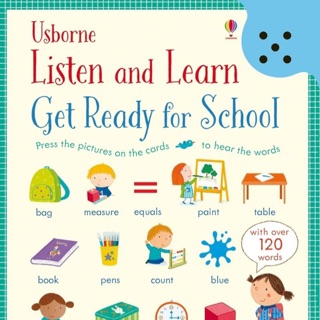 หนังสือเสียง และภาพ สอนคำศัพท์ Usborne Listen&amp;Learn Get Ready From School