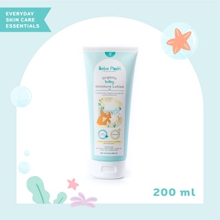 Bebe Ploen Organics Moisture Lotion เบเบ้ เพลิน ออร์แกนิค โลชั่นบำรุงผิวสำหรับดูแลผิวที่บอบบางของลูกน้อย (200 ml)