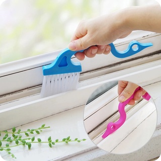 1 Pcs Multifunctional Swan Shape Nylon Window Sill Slot Cleaning Brush