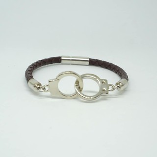 nn_braceletสายรัดข้อมือ RASTACLAT รหัส 056 Shackle leather bracelet สร้อยข้อมือแต่งด้วยกุญแจมือ