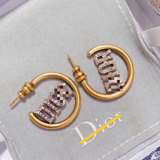 พร้อมส่ง ต่างหูห่วงDi:::ออร์ งานสวยตรงปกตามรูป วัสดุแสตนเลส