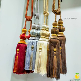 สายรวบม่านอันใหญ่ นำเข้า (1คู่/2เส้น) หรูหรา