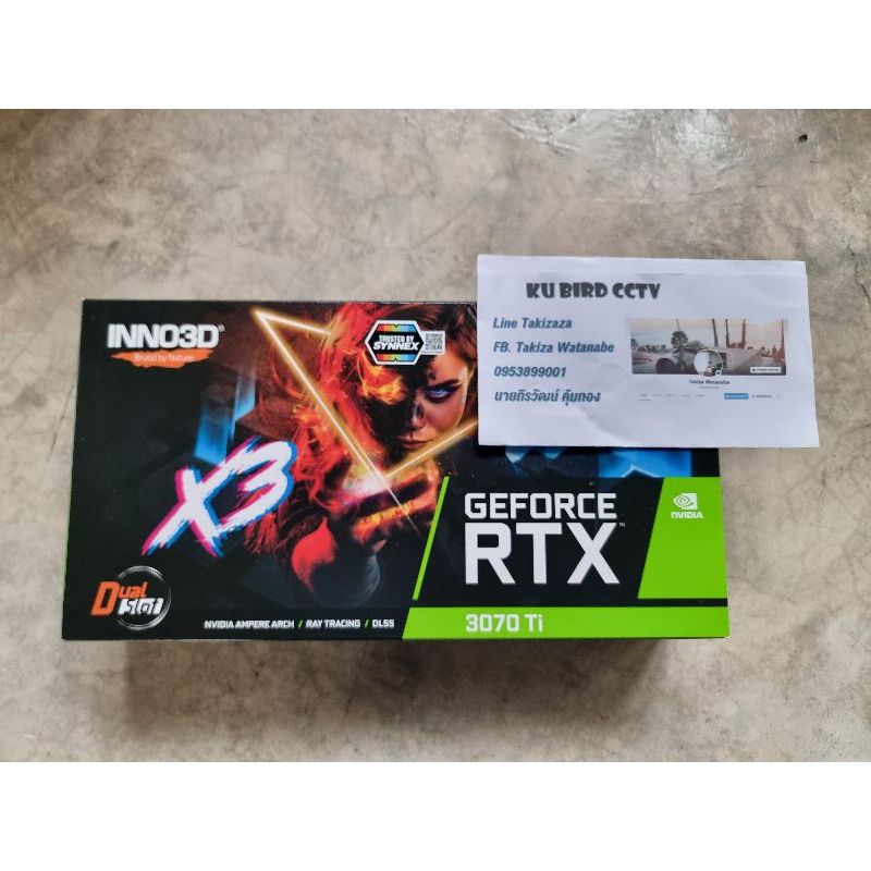 RTX 3070ti มือ 1 3พัดลม Inon3d  ถูกที่สุดในทุกเว็ป อ่านเครติดร้านได้ครับ🙏