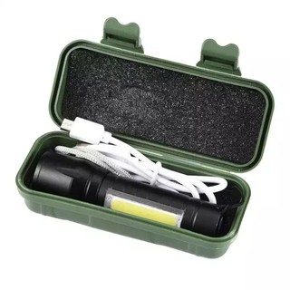 ไฟฉาย ไฟฉายแรงสูง ไฟฉายความสว่างสูง ชาร์จแบตได้ ปรับได้ 3 รูปแบบ LED Flashlight USB Charger รุ่น APL-511