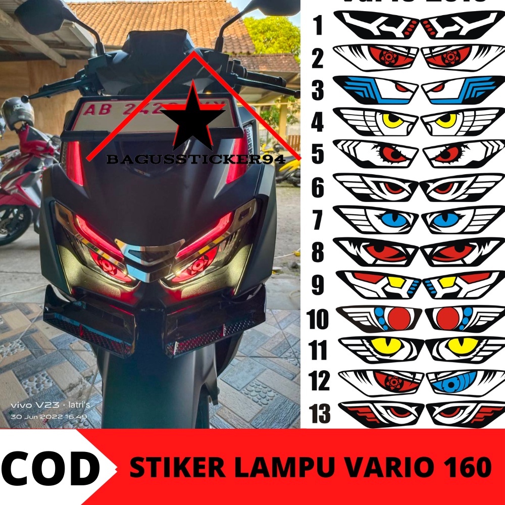 ใหม่ล่าสุด สติกเกอร์ VARIO 160 160 160 องศา อุปกรณ์เสริม สําหรับรถจักรยานยนต์ VARIO 160