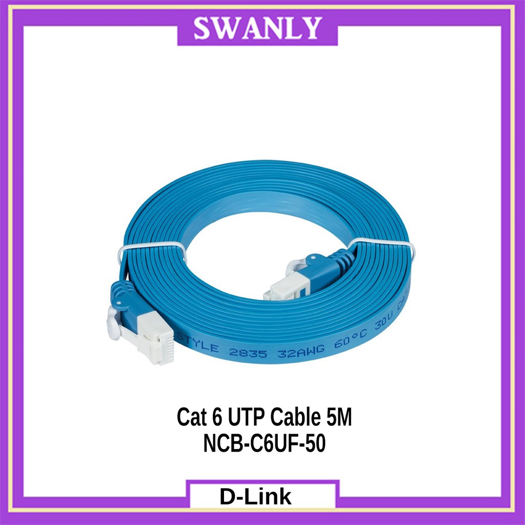 สาย D-Link Cat 6 UTP 5M NCB-C6UF-50