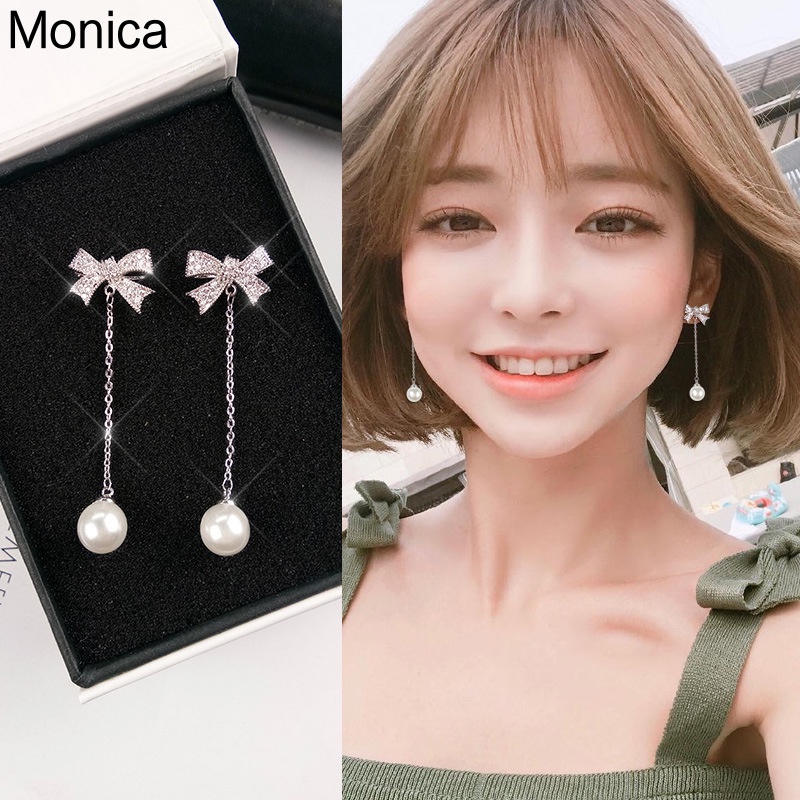 ต่างหูแฟชั่น ต่างหูผีเสื้อ ต่างหูยาว ต่างหูเงินแท้ 92.5