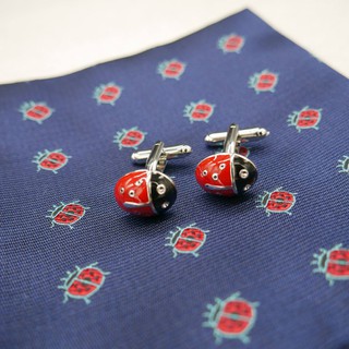 คัฟลิงค์ เต่าทอง-Ladybug Cufflinks