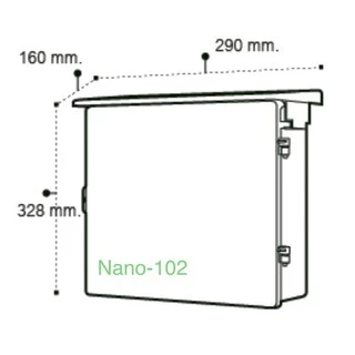 ตู้กันน้ำ ตู้พลาสติกกันน้ำ ฝาทึบ ฝาใส ตู้ไฟNano Nano101 Nano102 Nano103 สีขาว สีดำ