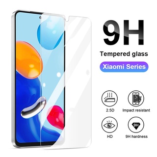 กระจกนิรภัยกันรอยหน้าจอ สําหรับ Xiaomi Mi Redmi Note 12 12S 7 8 9 10 11 11S 10S 9S 9A 9C 10C 12C Poco X5 Pro C40 C50 C55 F2 F3 F4 F5 M3 M4 M5 X4 X3 NFC 9T 10T 11T 11 Lite