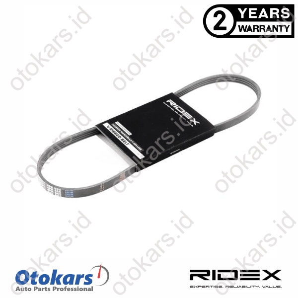 สายพานพัดลม AC, V Belt AC, BMW E46 E39 เครื่องยนต์ M54, 4PK 865 (RIDEX 305P0015)