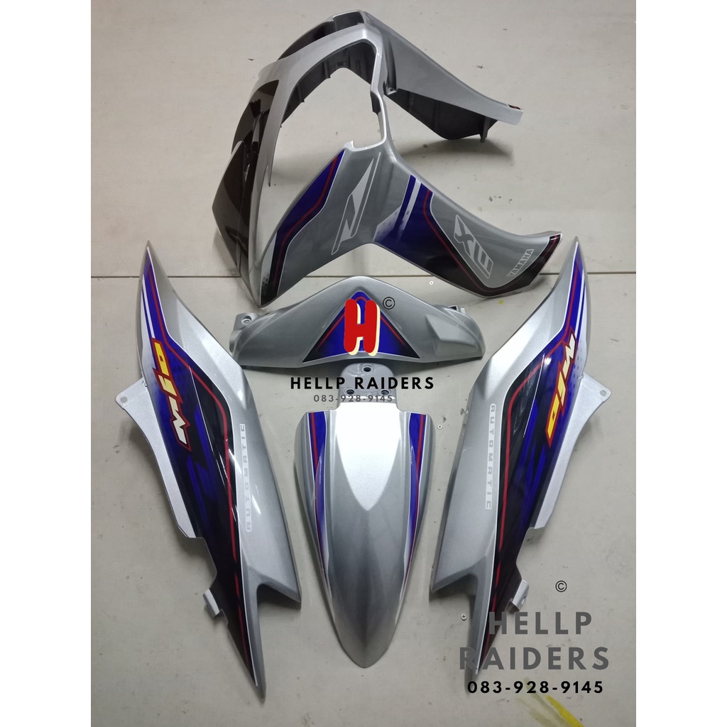 ชุดสี เฟรมYamaha Mio MX115 รุ่นไฟหน้า 2 ตา ยามาฮ่ามีโอ มีโอ 2 ตา  ปี 2009-2010 จำนวน 5 ชิ้น สีบอร์น