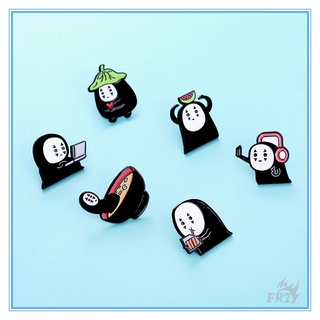 ★ เข็มกลัด KUSO Funny No Face Man - Funny Life ★ 1 ชิ้น อะนิเมะ Spirited Away Doodle เคลือบ Pins กระเป๋าเป้สะพายหลัง กระดุม เข็มกลัด