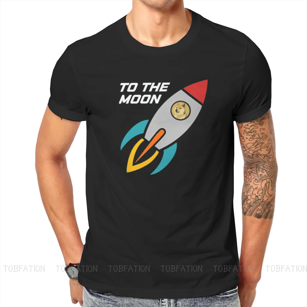 ผลิตภัณฑ์ใหม่👕Dogecoin Classic Bitcoin Cryptocurrency Art T Shirt Classic Gothic Crewneck Tshirt Top