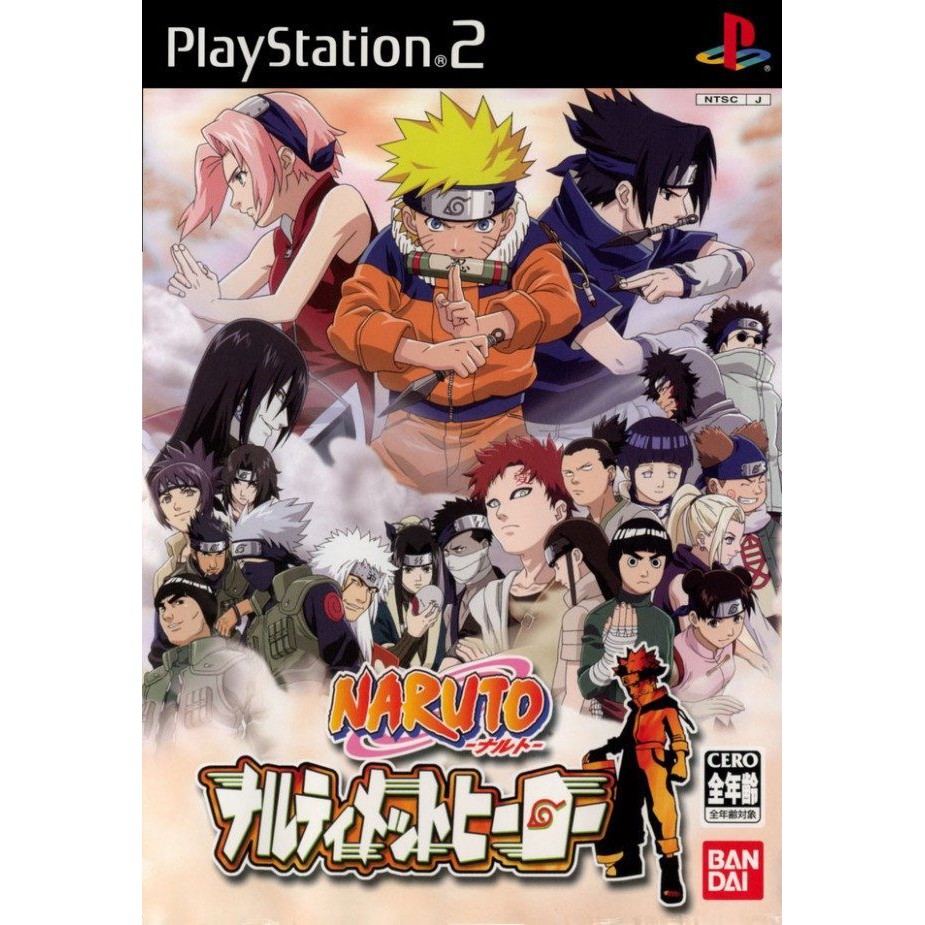 Naruto: Narutimate Hero (Japan) PS2 แผ่นเกมส์ps2 แผ่นเกมเพล2 เกมps2 เกมนารูโตะ narutops2