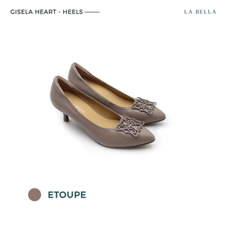 LA BELLA รุ่น GISELA HEART HEELS - ETOUPE