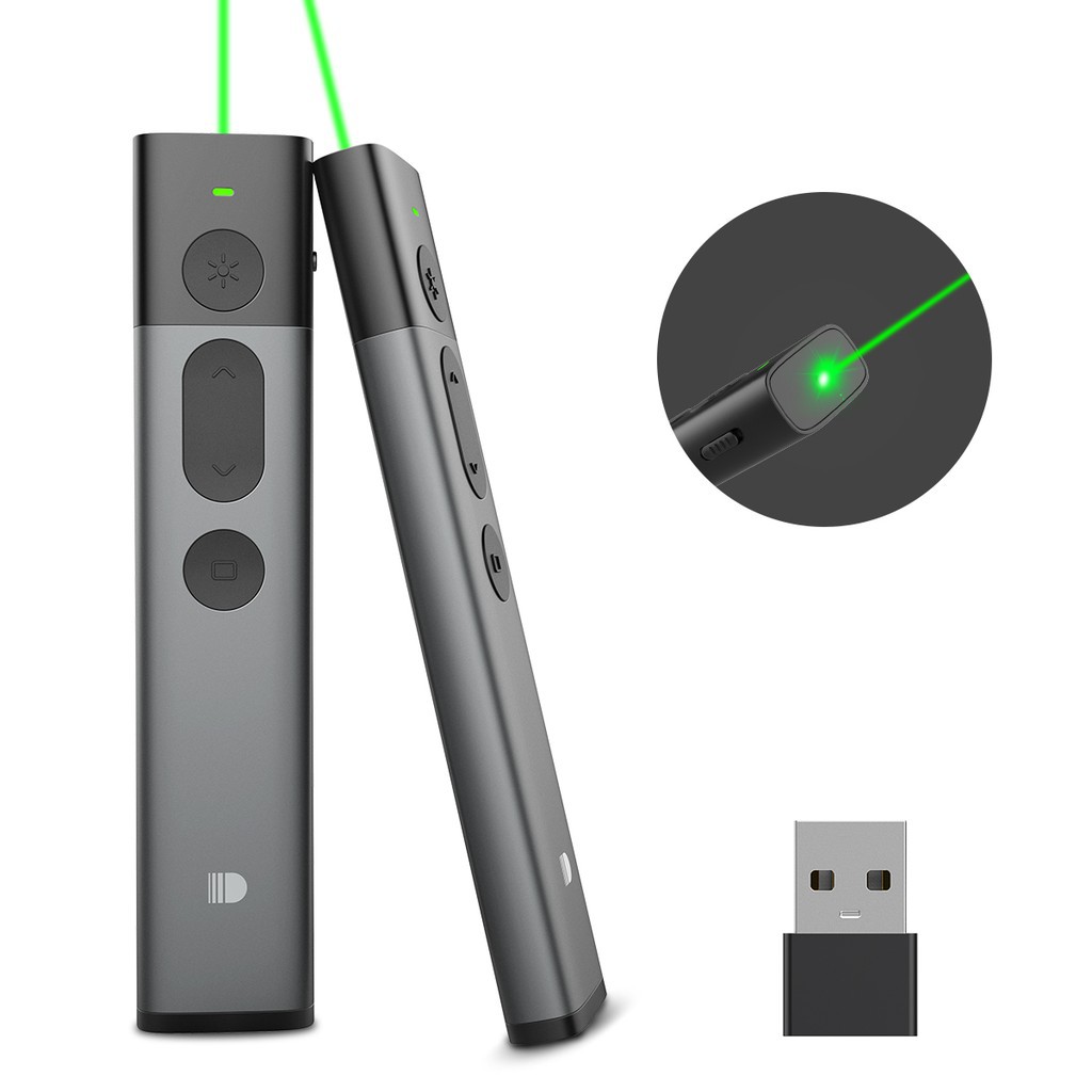 Ready Stock Doosl Presentation Remote Wireless Presenter Green Laser