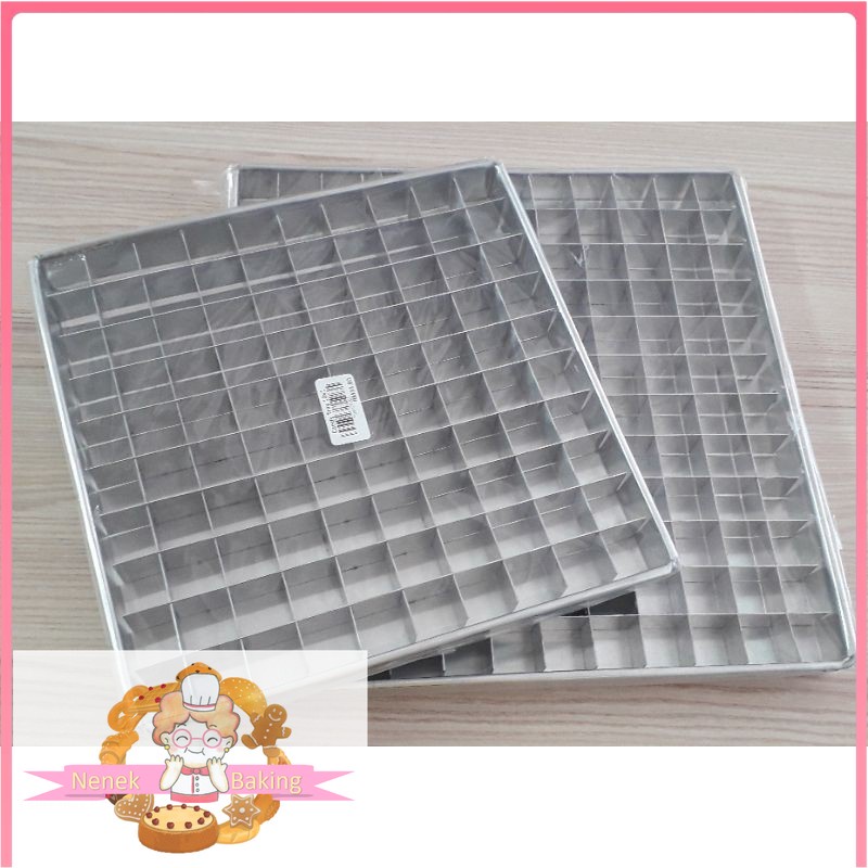 บราวนี่ กระทะพร้อมคัตเตอร์ / ถาดขนม 0 10x10x1 / 12x12x1 / 10x10x1.5'