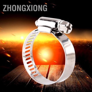 Zhongxiong คลิปหนีบท่อน้ํามันเชื้อเพลิงสแตนเลส 10 ชิ้นสามารถปรับได้