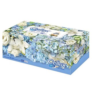 ราคาพิเศษ!! เซลล็อกซ์ พิวริฟาย ฟลาวเวอร์ กระดาษเช็ดหน้า ขนาด 140 แผ่น CELLOX Purify Facial Tissue Paper Flower Edition 1