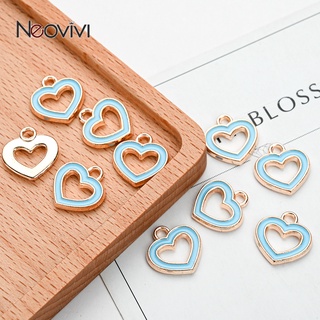 10pcs Alloy Drop Oil Love จี้ Sweet Charm จี้สำหรับเครื่องประดับทำ DIY สร้อยคอต่างหูสร้อยข้อมือวันเกิดของขวัญแฟชั่