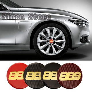 สติกเกอร์โลโก้ ABS 56 มม. 4 ชิ้น สําหรับตกแต่งขอบล้อรถยนต์ BBS