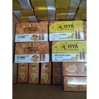 สบู่ระเบิดผิวขาว Hya gluta soap 150g.