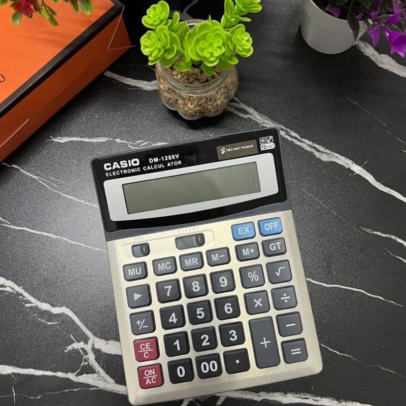 เครื่องคิดเลข หน้าจอ 12 หลัก รุ่น CASIO-DM-1200V-05h-Rat ราคา ถูกที่สุด ดีลบีเคเค แกลเลอรีภาพที่ 3