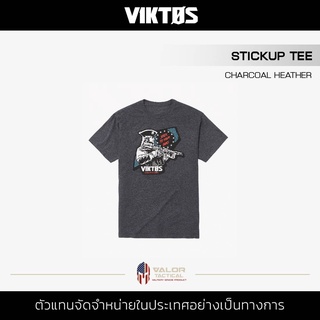 Viktos - TEE STICKUP [CHARCOAL HEATHER] เสื้อยืดคอกลม เสื้อสกรีน พิมพ์ลายกราฟิก เสื้อแขนสั้น ผ้านุ่ม ระบายอากาศ