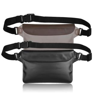 กระเป๋าใส่กระเป๋าชายหาดเอวกันน้ำพีวีซีปิดผนึก Super Sealed PVC Waterproof Beach Swimming Waist Bag Pouch