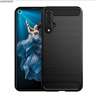 เคสโทรศัพท์มือถือ ซิลิโคนนิ่ม TPU คาร์บอนไฟเบอร์ สําหรับ Huawei Nova 5T Nova5T