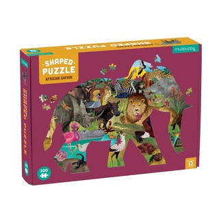 Mudpuppy – 300 pieces Shaped Scene Puzzle African Safari