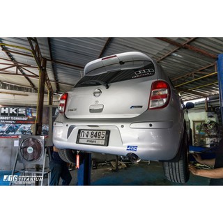 ท่อไอเสีย ชุดท่อตรงรุ่น NISSAN MARCH JTC Titanium