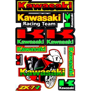 สติ๊กเกอร์ติดรถKawasaki ZX25r สติ๊กเกอร์แต่งซิ่ง สติ๊กเกอร์รถมอเตอร์ไซค์ บิ๊กไบค์ รถยนต์ หมวกกันน็อค เนื้อPVC เคลือบเงา