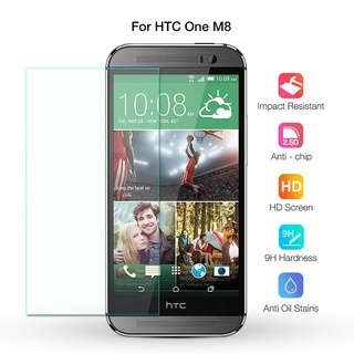 ฟิล์มกระจกนิรภัยกันรอยหน้าจอ 9H สําหรับ HTC One m8 HTC One m8 M8s M8w M8t